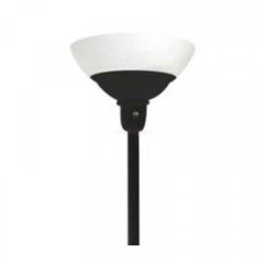 MaxLite 12w Soft White Black Torchiere Floor Lamp