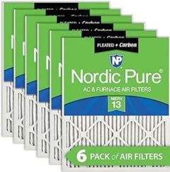 Nordic Pure Green 14" x 20" x 1" HVAC Filter 6-Pack