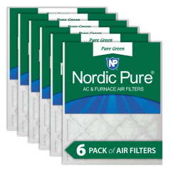 Nordic Pure Green 20" x 30" x 1" HVAC Filter 6-Pack