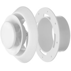 Boflex 4" Plastic Round Diffuser - White