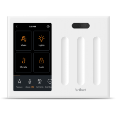Smart Home Brilliant 3 switch smart lighting control