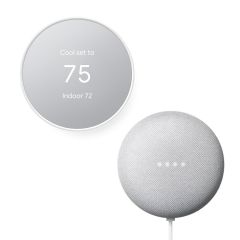 Google Nest Learning Thermostat & Google Home Mini bundle