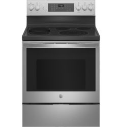 GE Profile 30" Stainless Electric Range (w/ 4-wire power cord)
