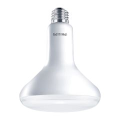 Energy efficient LED bulb for recessed lighting. Philips BR40 indoor reflector to use less energy 