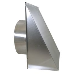 8 inch aluminum wall hood. Wall mount vent cover, ventilation accessories, exhaust ventilation cover