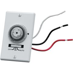 Intermatic KM2ST-1G - In-Wall Timer 24 Hr. - Electromechanical - SPST - 1 Gang - 20 Amps - 120 Volts - White