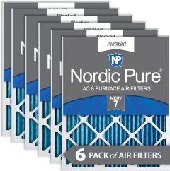 Nordic Pure Green 16" x 25" x 1" HVAC Filter 6-Pack