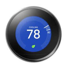 Google Nest Learning Thermostat - Black