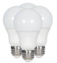Satco 9.5 Watt A19 LED Bulb Pack (4)