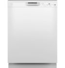 GE White Dishwasher with Front Controls Exterior