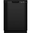 GE 24" Black Dishwasher with Front Controls Exterior