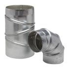 Galvanized Elbow 4" diameter, elbow, ventilation, duct, ventilation accessories 