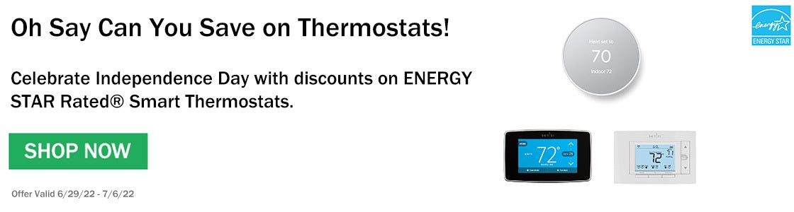 Shop the Independence Day thermostat sale!